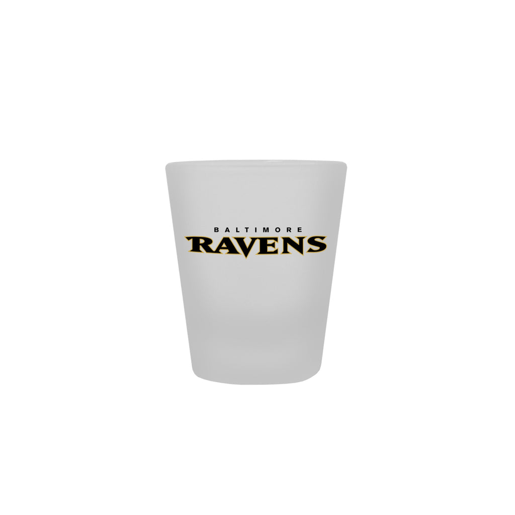 Baltimore Ravens 2oz. Frosted Shot Glass