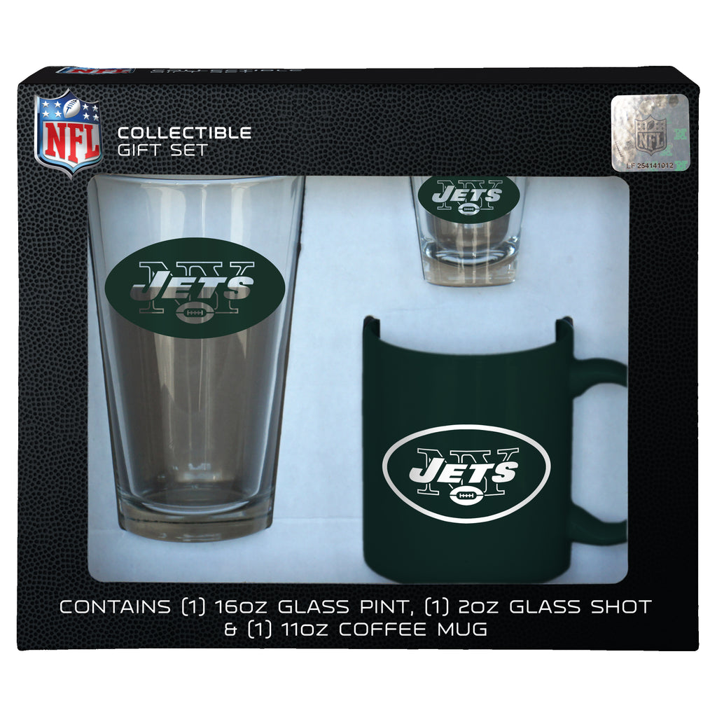 New York Jets 3pc. Drinkware Gift Set