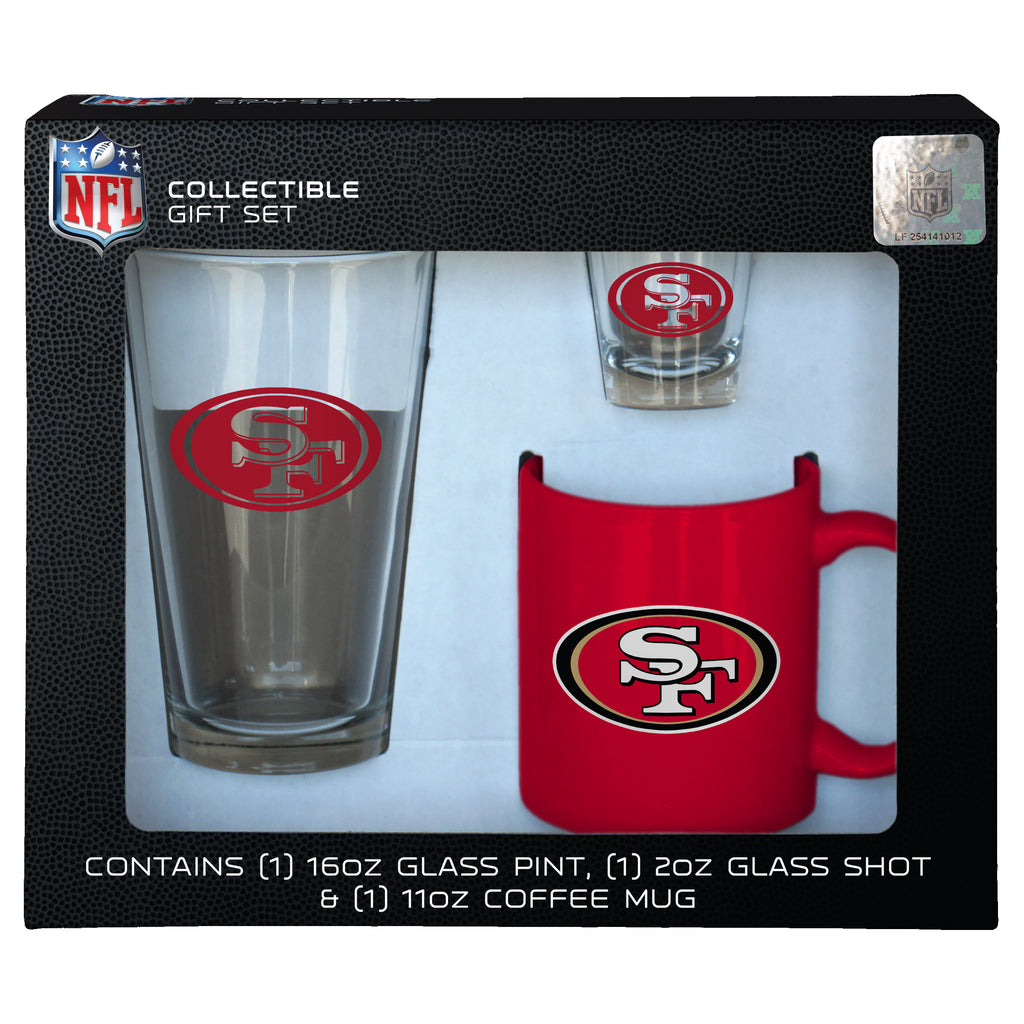 San Francisco 49ers 3pc. Drinkware Gift Set