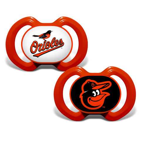 Baltimore Orioles 2 Pack Baby Pacifiers
