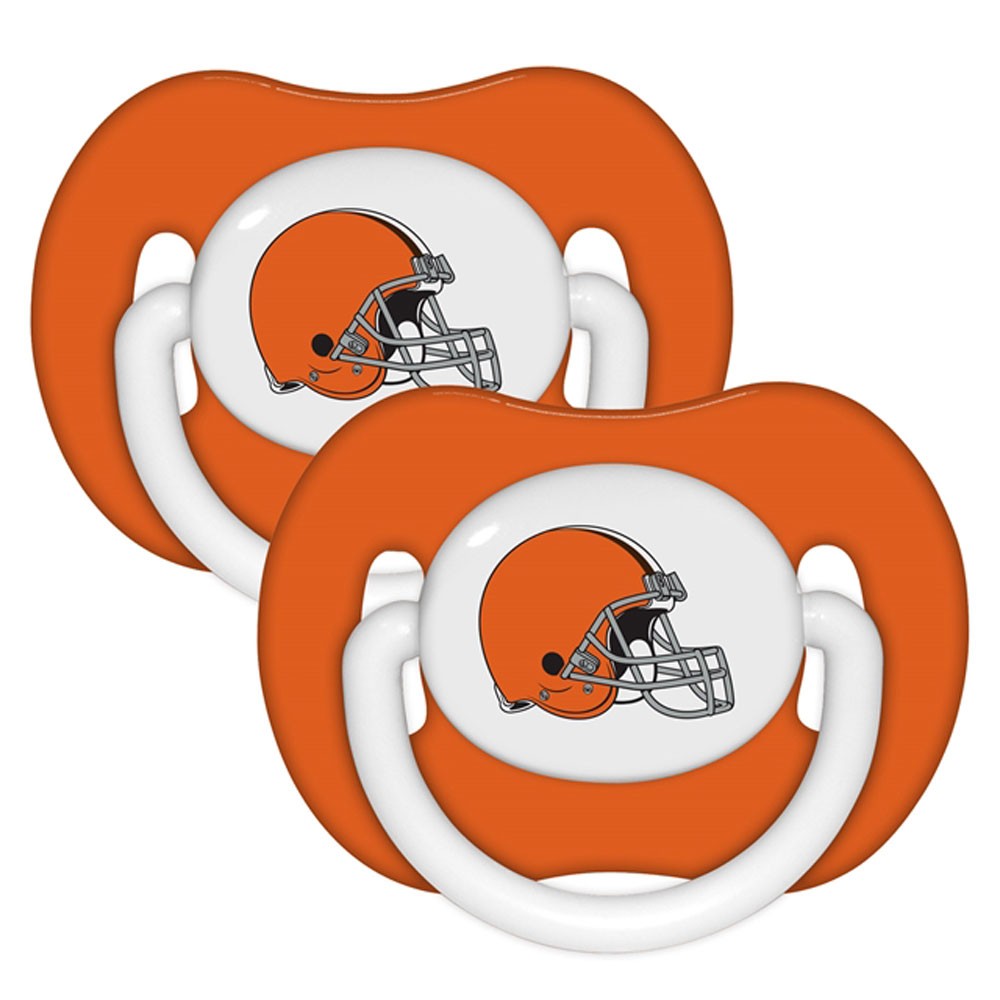 Cleveland Browns 2 Pack Baby Pacifiers