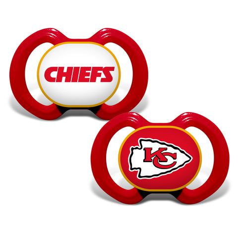 Kansas City Chiefs 2 Pack Baby Pacifiers