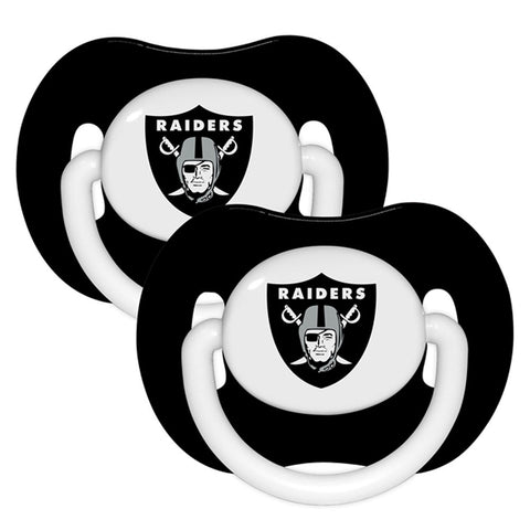 Las Vegas Raiders 2 Pack Baby Pacifiers