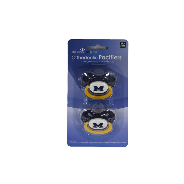 Milwaukee Pacifier Michigan Wolverines 2 Pack Baby Pacifiers – Fan Treasures