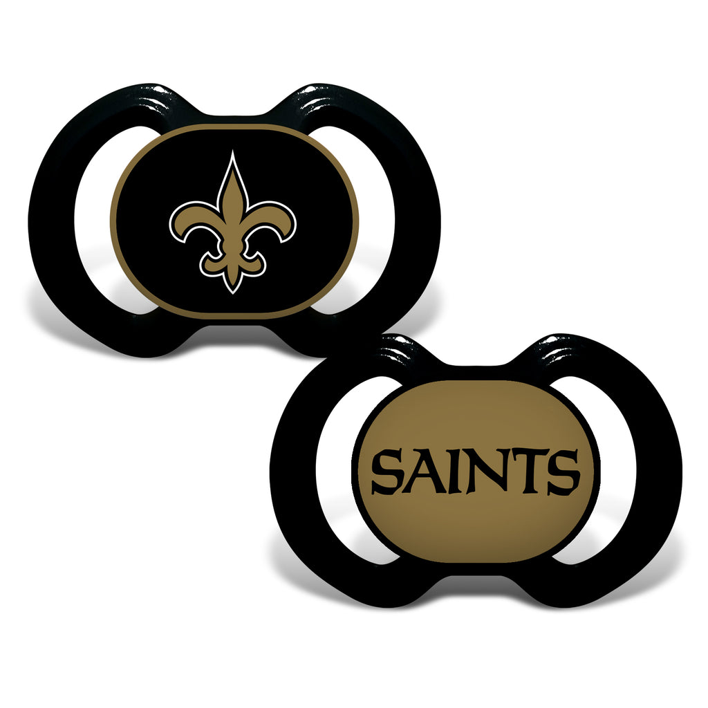 New Orleans Saints 2 Pack Baby Pacifiers