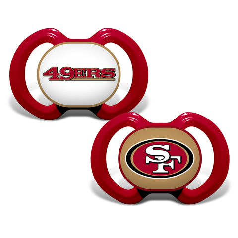 San Francisco 49ers 2 Pack Baby Pacifiers
