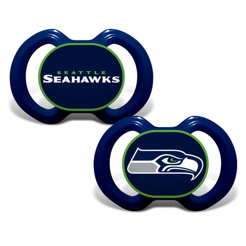 Seattle Seahawks 2 Pack Baby Pacifiers