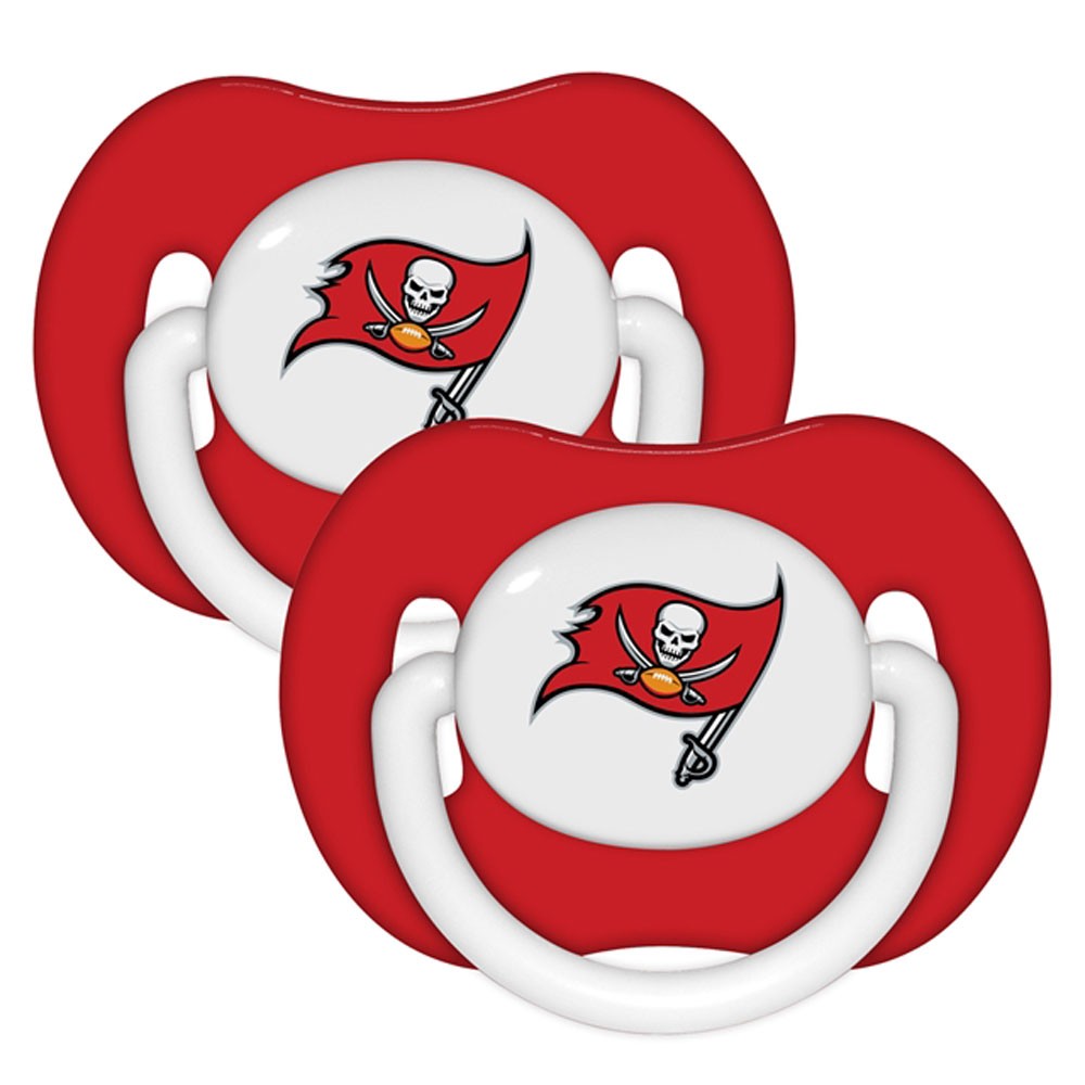 Tampa Bay Buccaneers 2 Pack Baby Pacifiers