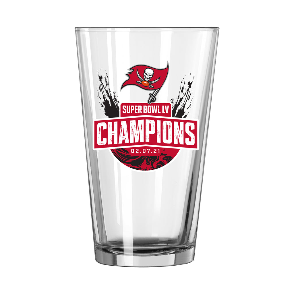 Tampa Bay Buccaneers Super Bowl LV Champions 16 oz. Pint Glass
