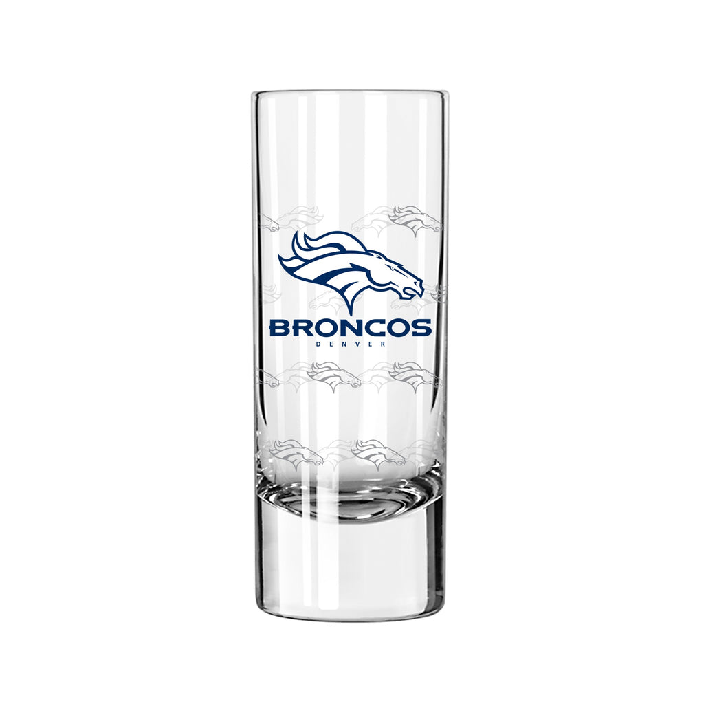 Denver Broncos 2.5oz. Satin Etch Shooter Glass