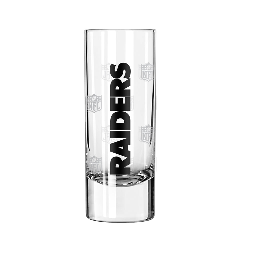 Las Vegas Raiders 2.5oz. Satin Etch Shooter Glass