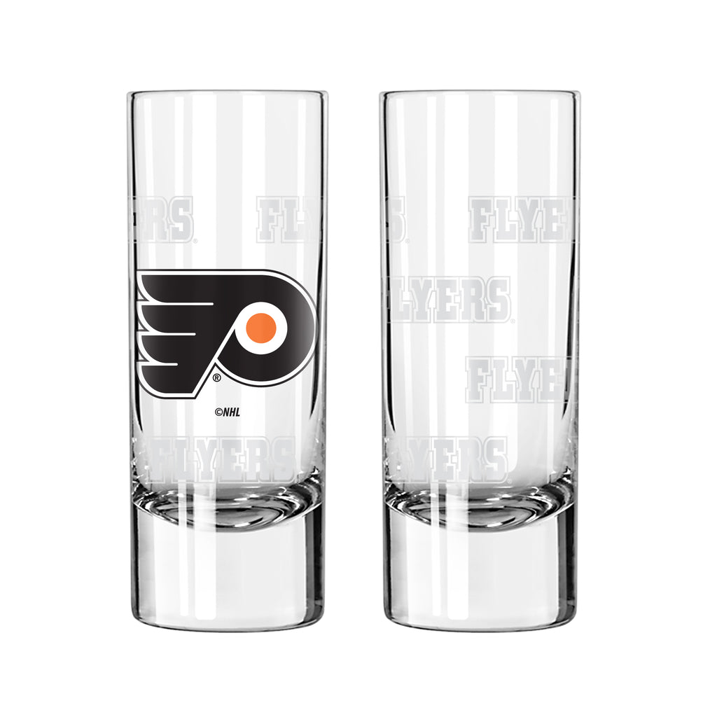 Philadelphia Flyers 2.5oz. Satin Etch Shooter Glass