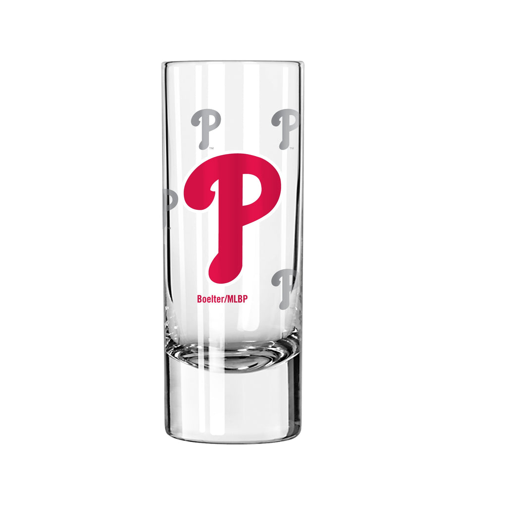 Philadelphia Phillies 2.5oz. Satin Etch Shooter Glass