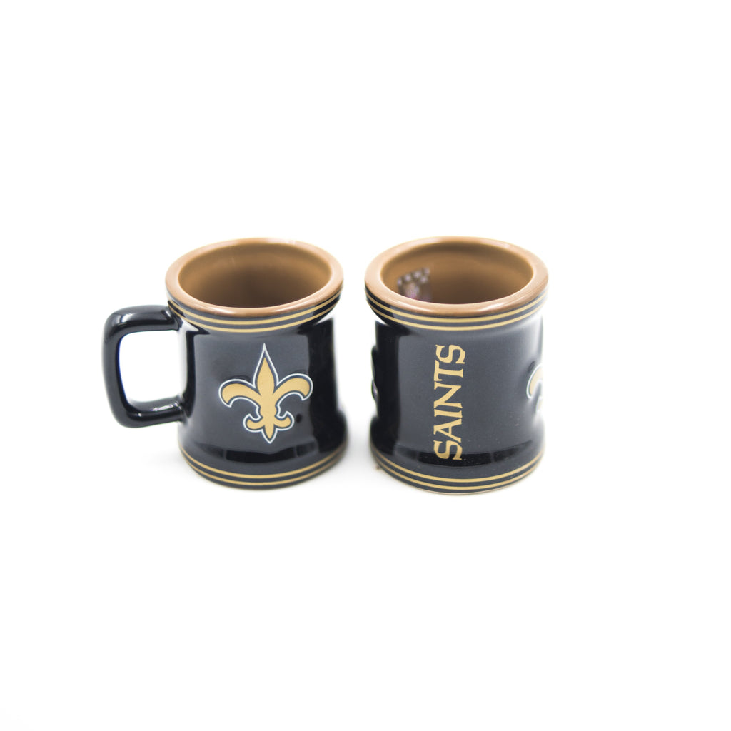 New Orleans Saints Stripe Mini Mug Shot Glass