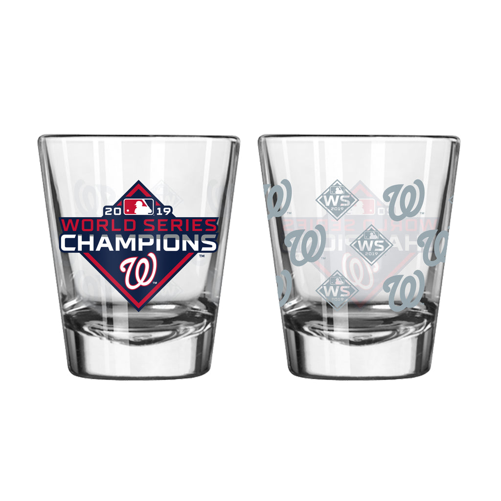 Washington Nationals 2019 World Series Champion 2oz Satin Etch Shot Glass