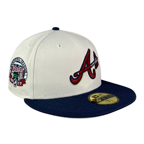 New Era 59FIFTY Atlanta Braves Inaugural Patch Hat - Magenta, Tan Magenta/Tan / 8