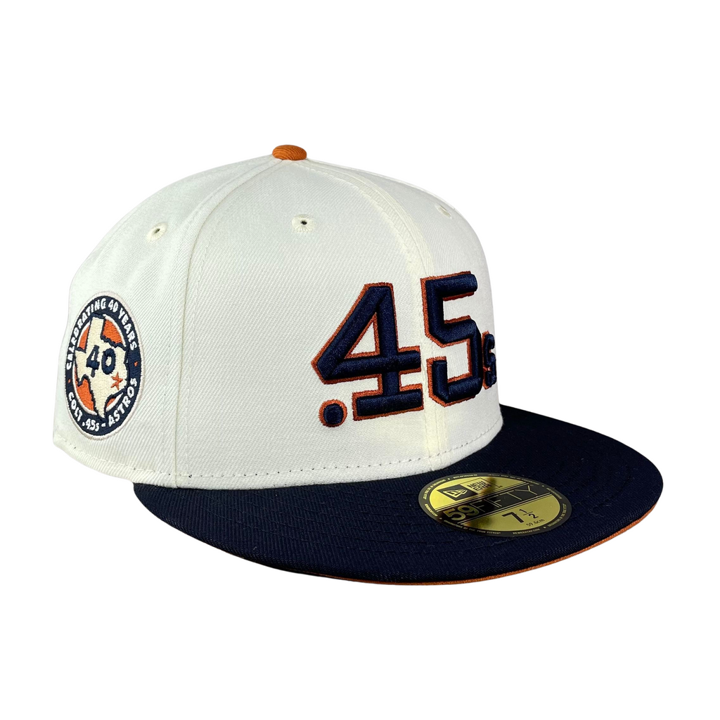 Houston Colt 45 Houston Colt .45's Cream/Navy Rust UV 40th Anniversary  Sidepatch 5950 Fitted Hat – Fan Treasures