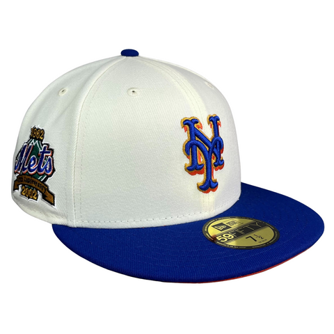 New York Mets Chrome/Royal with Orange UV 40th Anniv Sidepatch 5950 Fitted  Hat – Fan Treasures