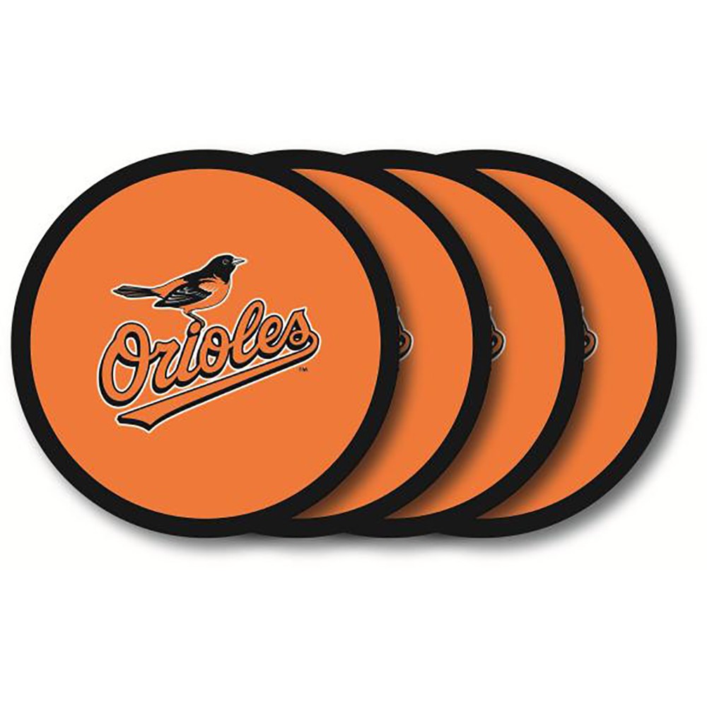 Baltimore Orioles 4 Pack Vinyl Coasters