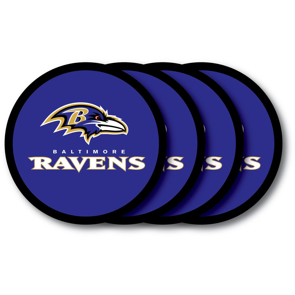 Baltimore Ravens 4 Pack Vinyl Coasters