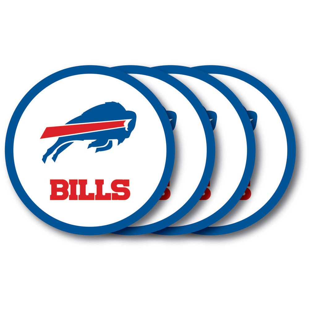 Buffalo Bills 4 Pack Vinyl Coasters