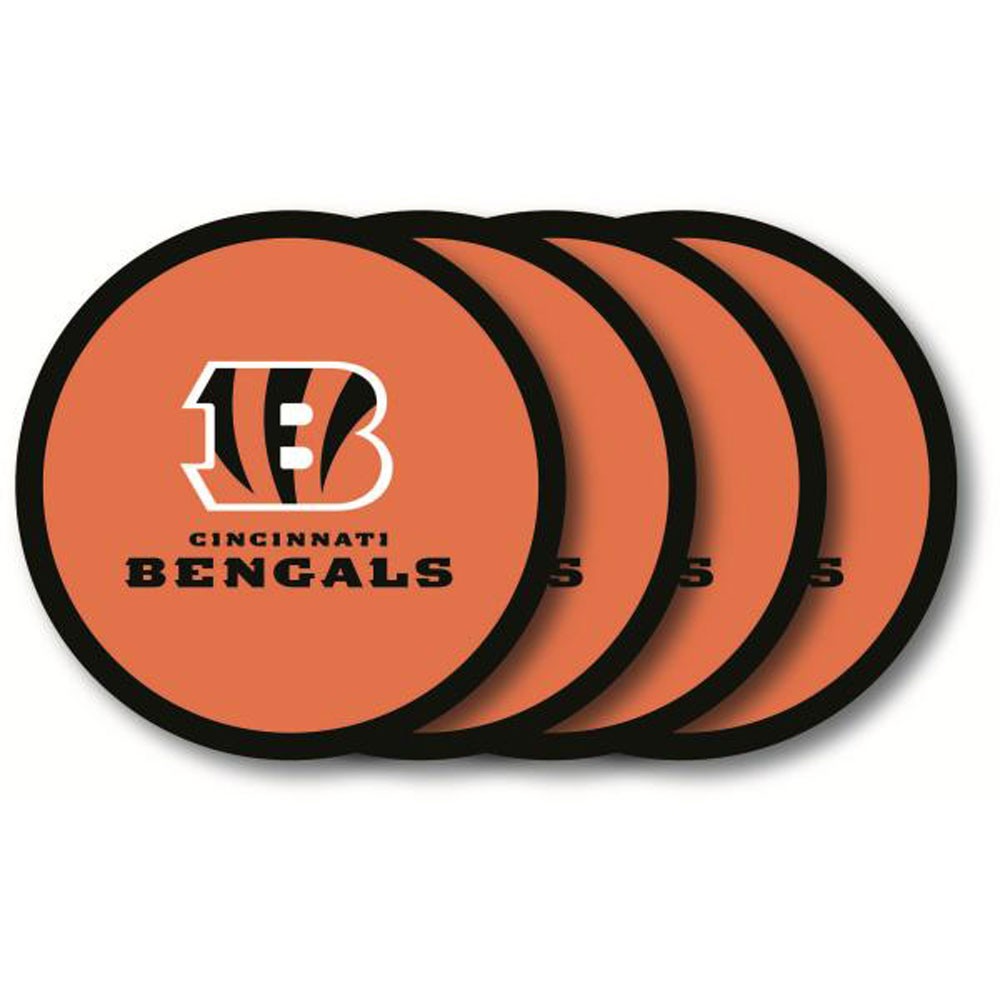 Cincinnati Bengals 4 Pack Vinyl Coasters