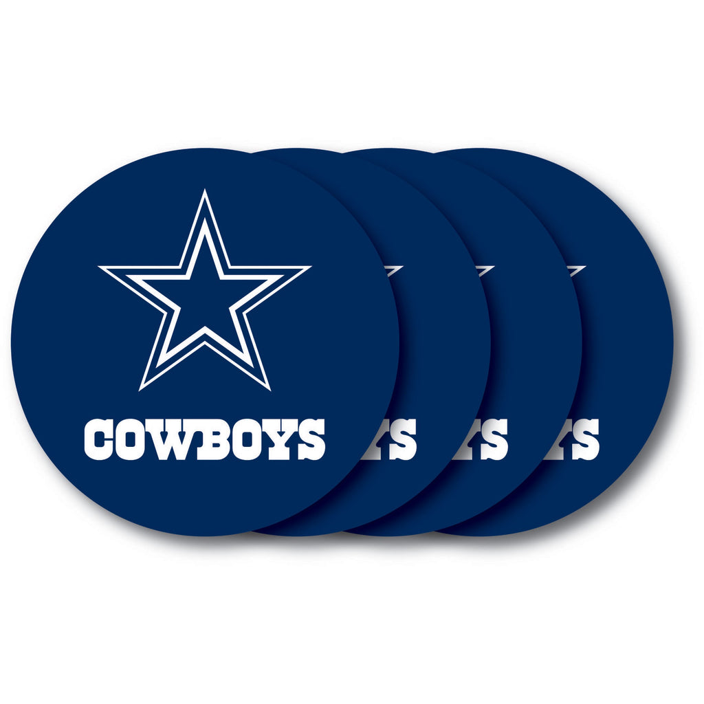 Dallas Cowboys 4 Pack Vinyl Coasters