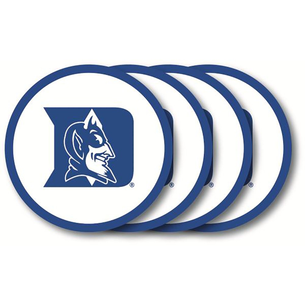 Duke Blue Devils 4 Pack Vinyl Coasters