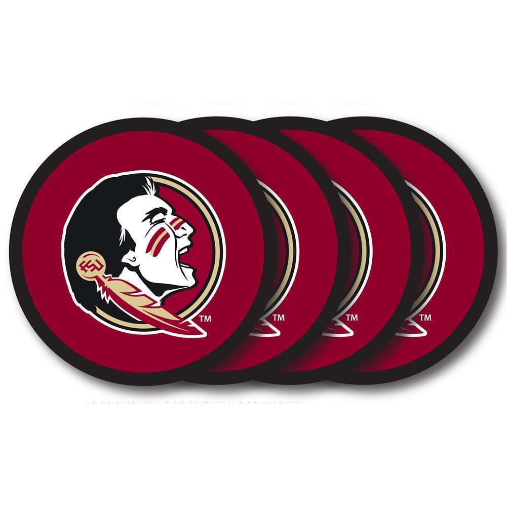 Florida State Seminoles 4 Pack Vinyl Coasters