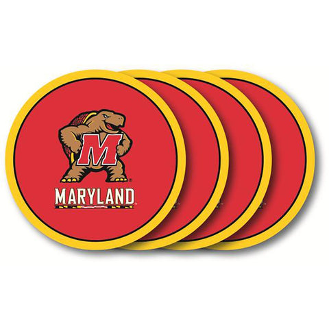 Maryland Terrapins 4 Pack Vinyl Coasters