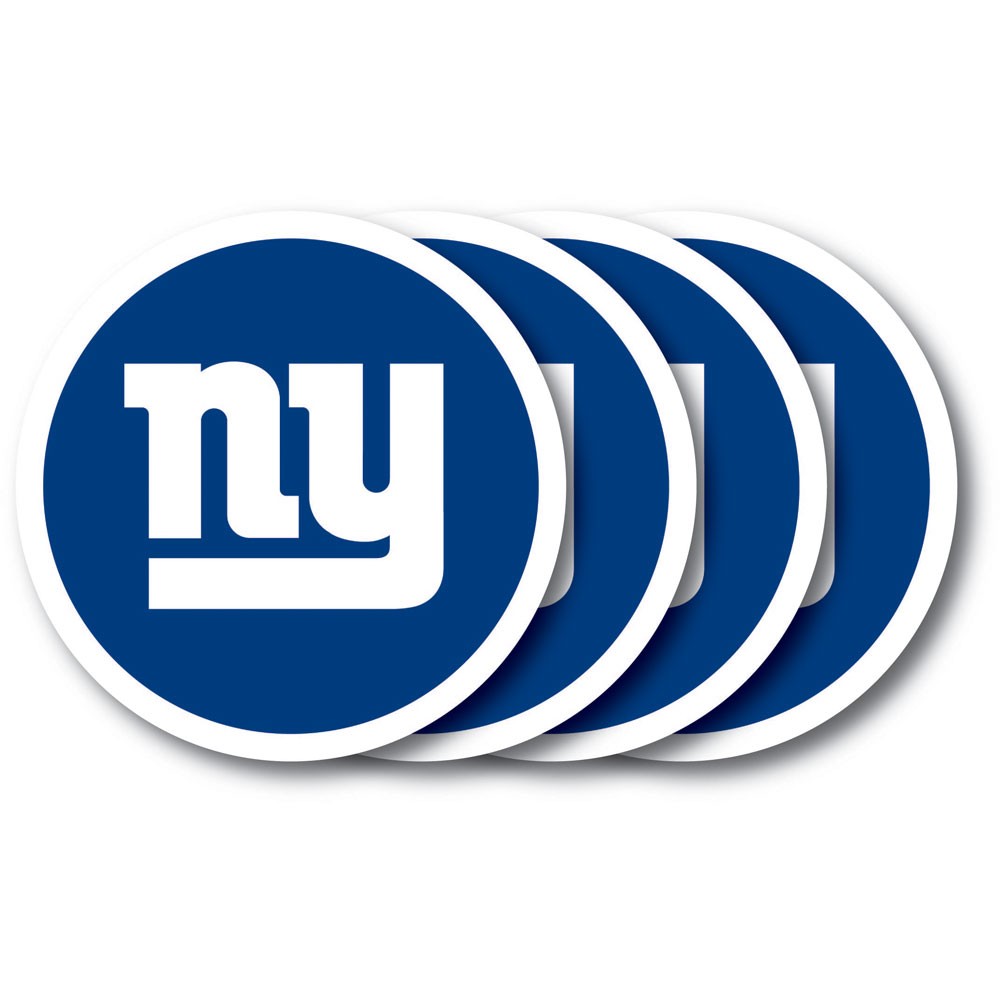 New York Giants 4 Pack Vinyl Coasters