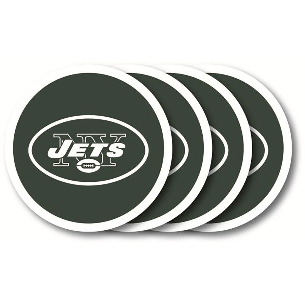 New York Jets 4 Pack Vinyl Coasters