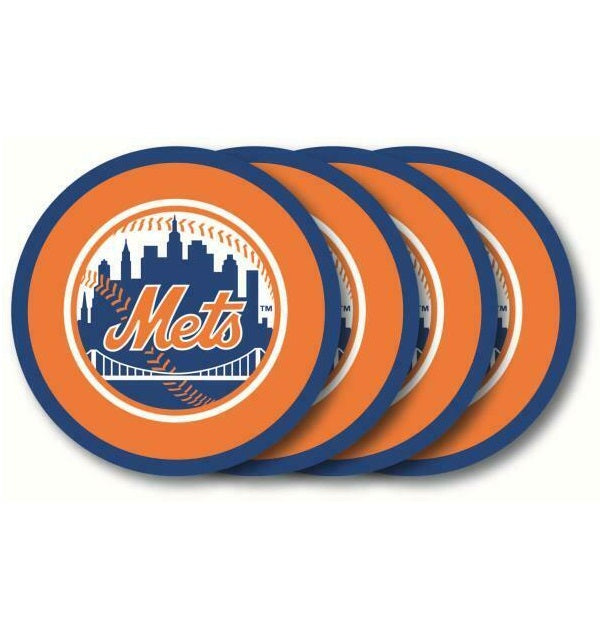 New York Mets 4 Pack Vinyl Coasters