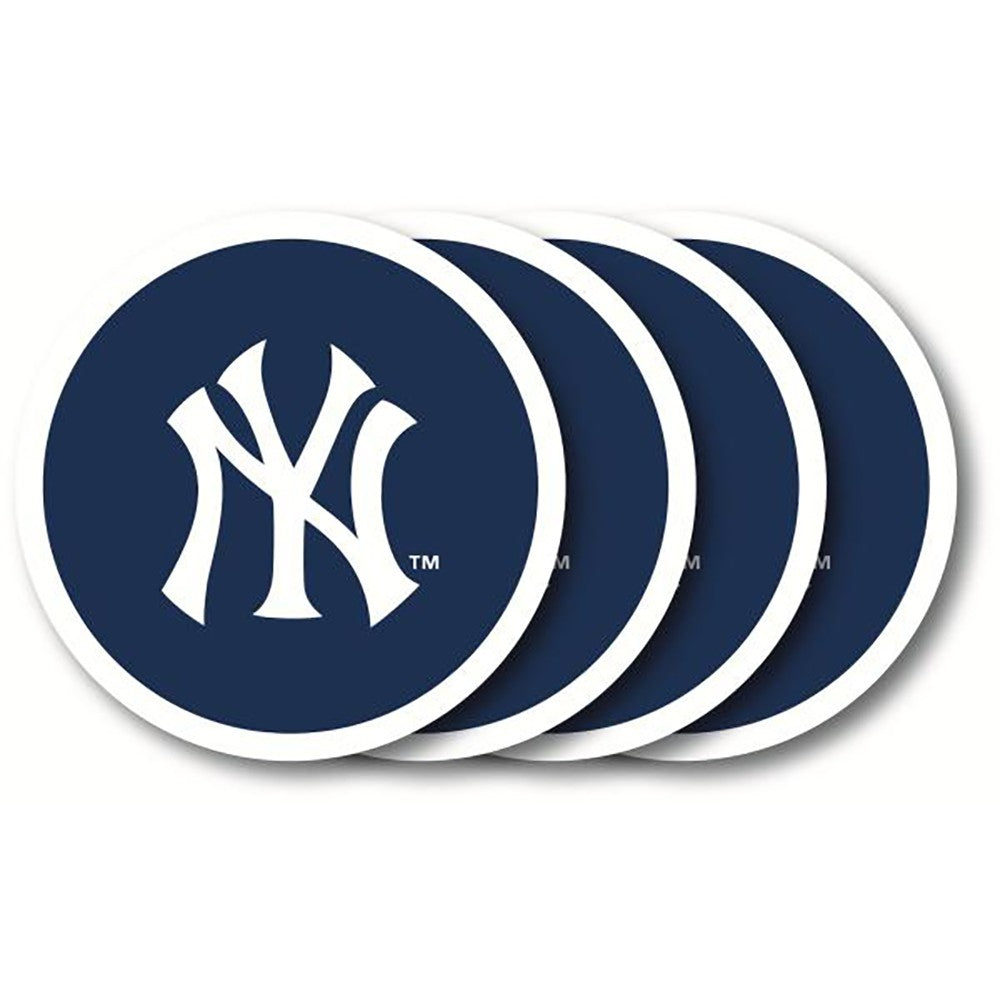 New York Yankees 4 Pack Vinyl Coasters