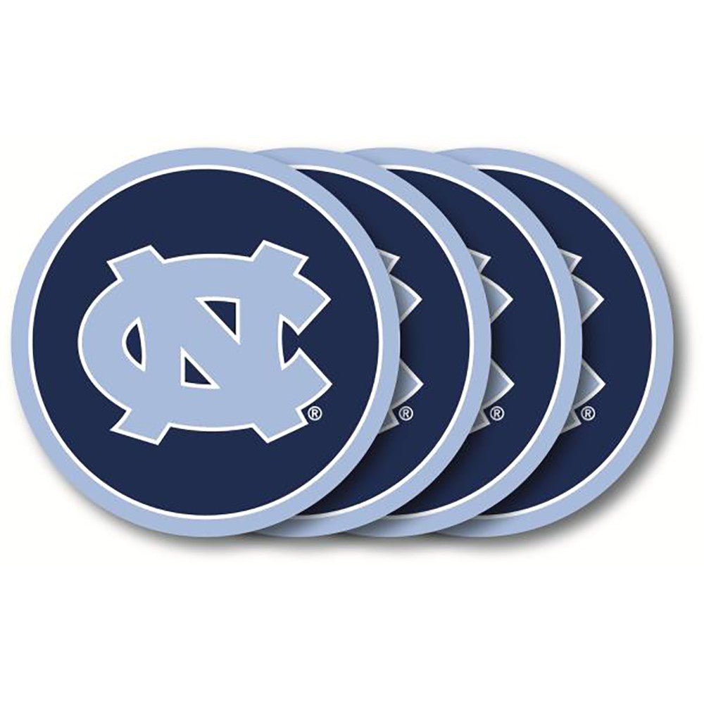North Carolina Tar Heels 4 Pack Vinyl Coasters