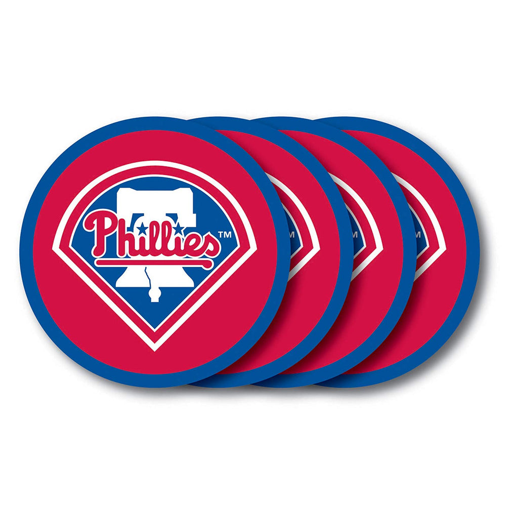 Philadelphia Phillies 4 Pack Vinyl Coasters