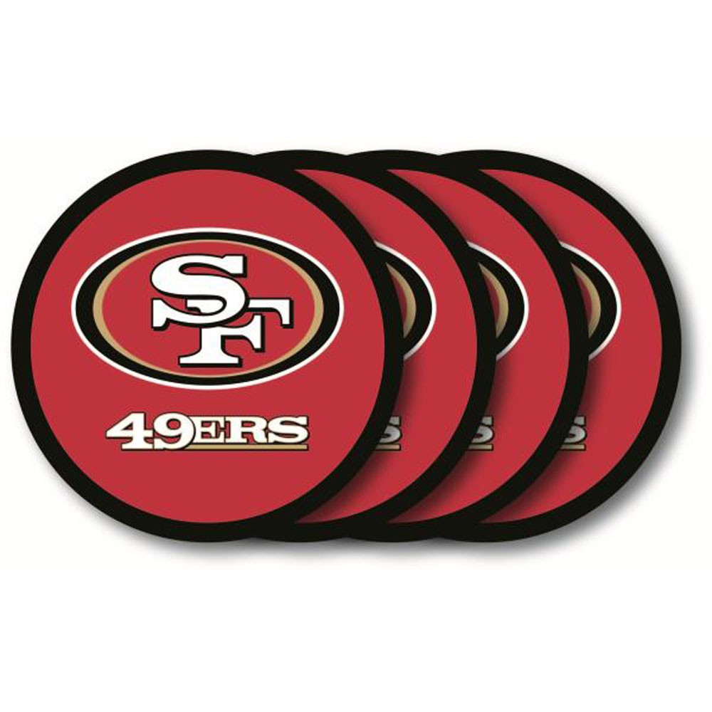 San Francisco 49ers 4 Pack Vinyl Coasters