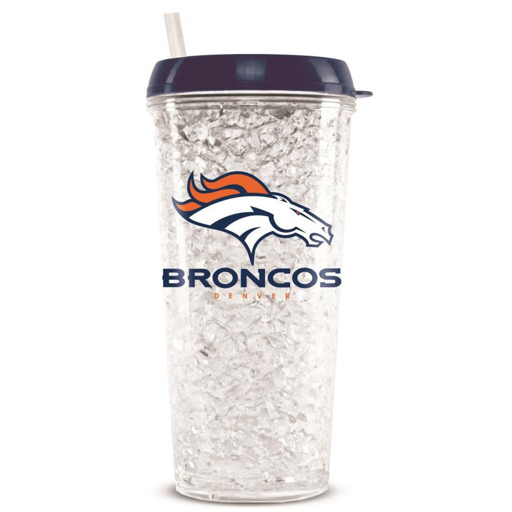 Denver Broncos Crystal Freezer Tumbler