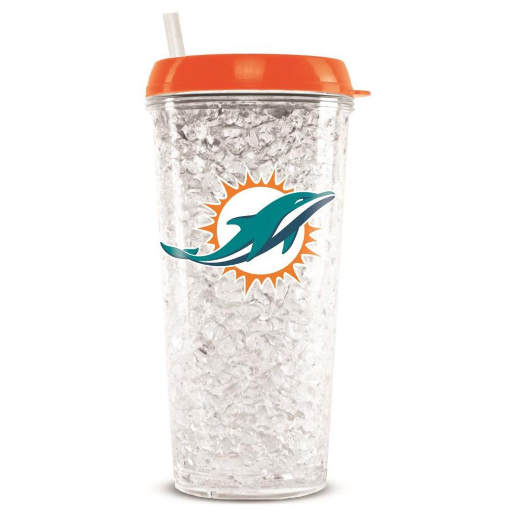 Miami Dolphins Crystal Freezer Tumbler