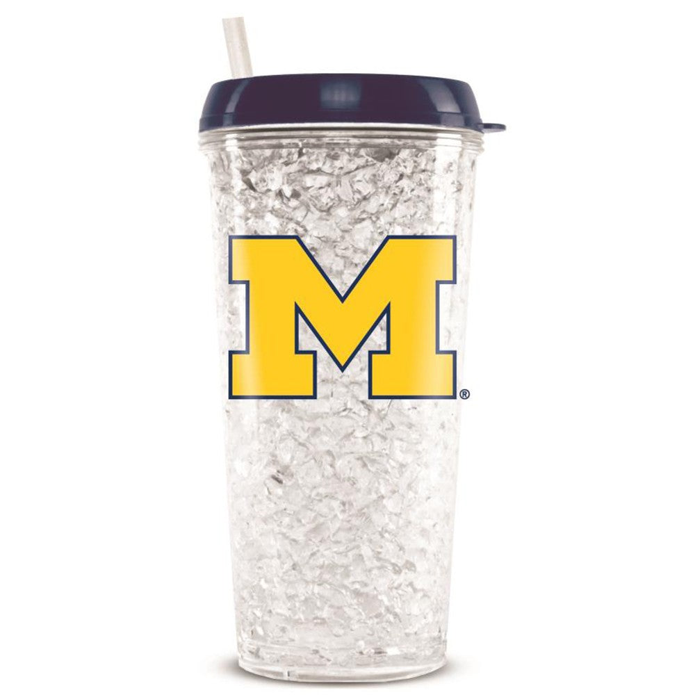 Michigan Wolverines Crystal Freezer Tumbler