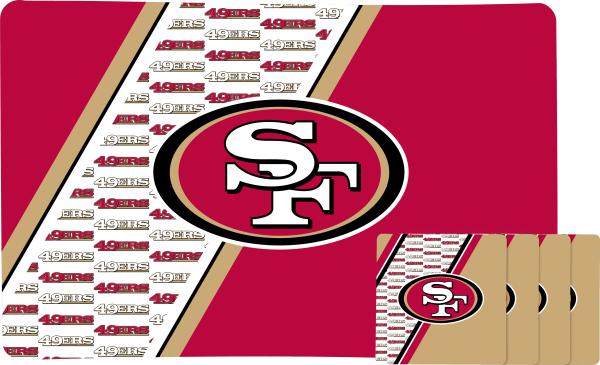 San Francisco 49ers Placemat & Coaster Set