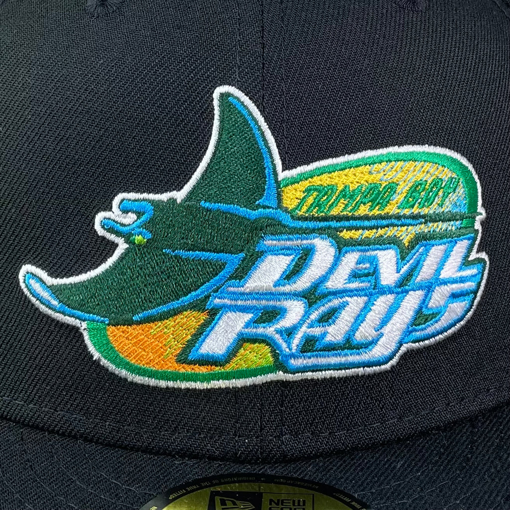 Tampa Bay Rays Yellow Hibiscus Tropical Green Leaf Black