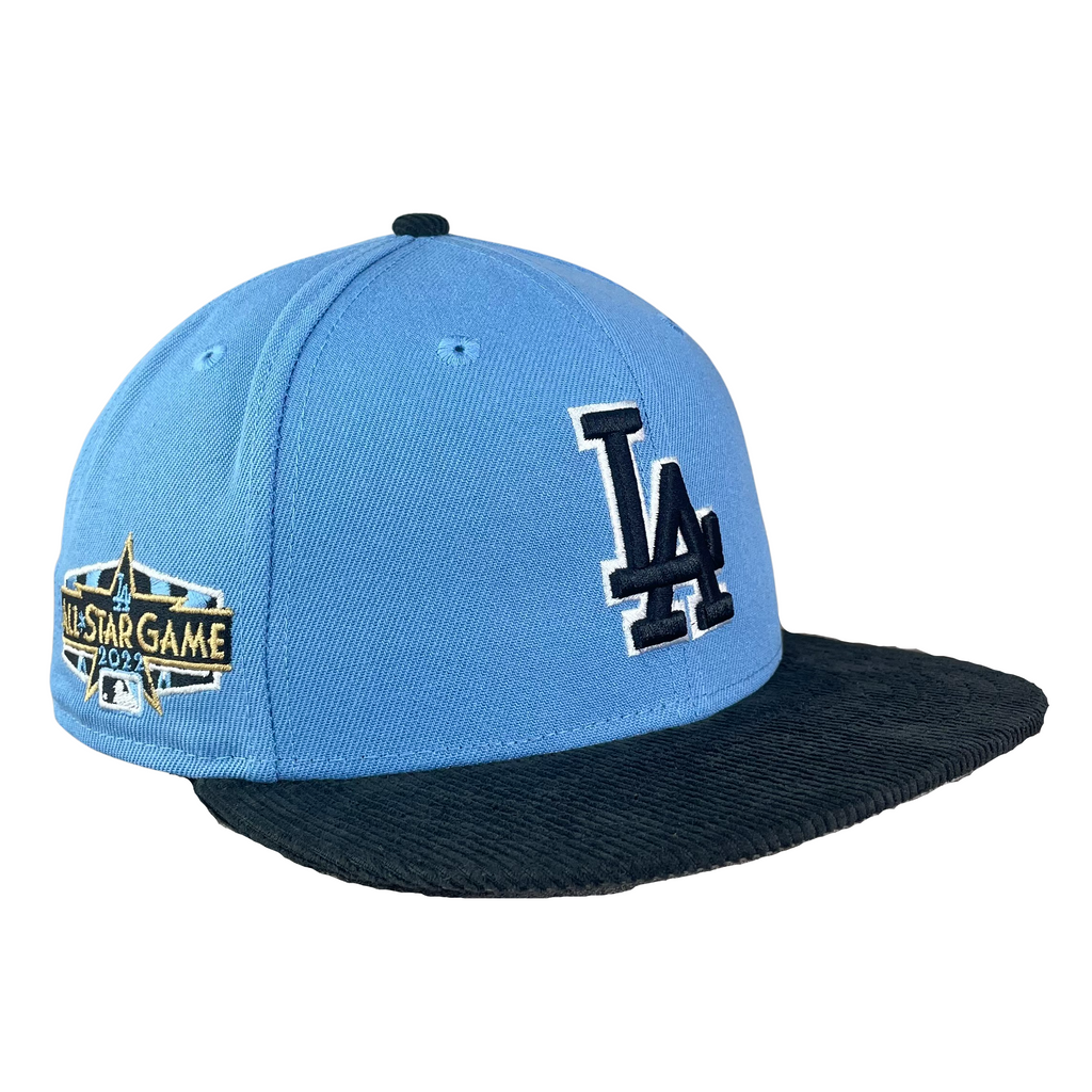 59FIFTY Los Angeles Dodgers Sky Blue/Black/Gray 2022 All Star Game Pat –  Fan Treasures