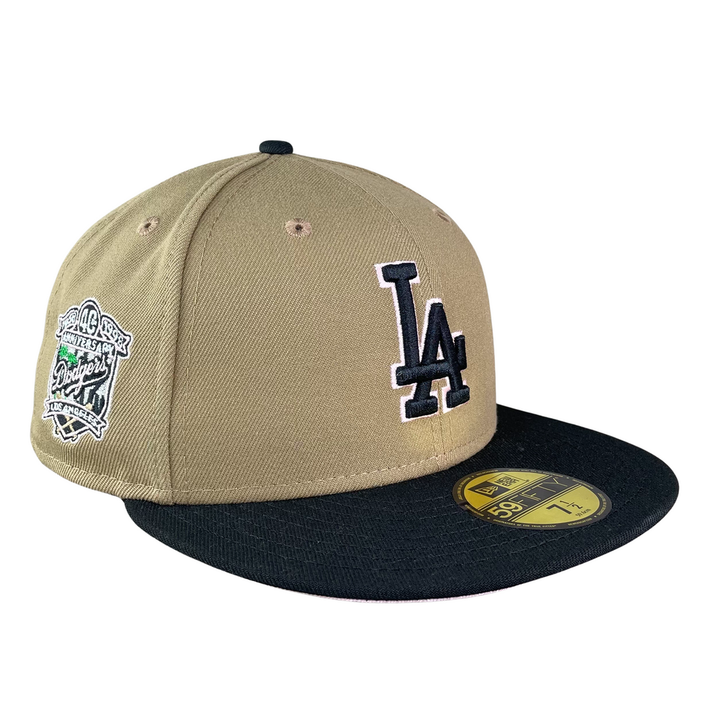 New Era Dodgers Hat Blue Cap MLB 100th Anniversary Patch AUTHENTIC Gold 7  3/8