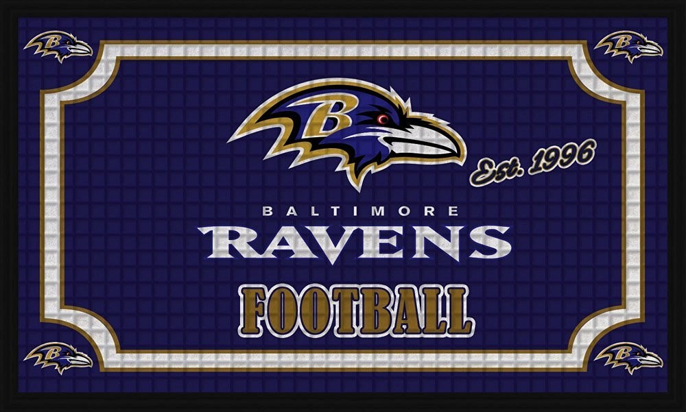 Baltimore Ravens Embossed Door Mat