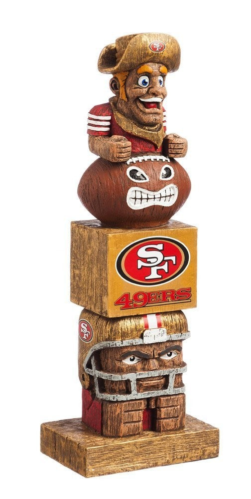 San Francisco 49ers Tiki Totem Pole