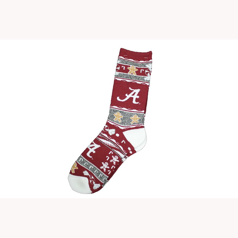 Alabama Crimson Tide Ugly Xmas Socks