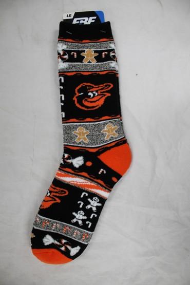 Baltimore Orioles Ugly Xmas Socks