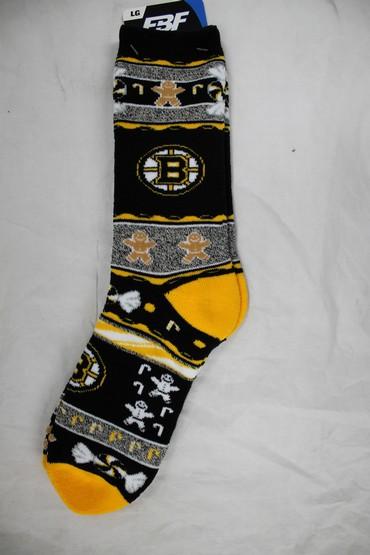 Boston Bruins Ugly Xmas Socks