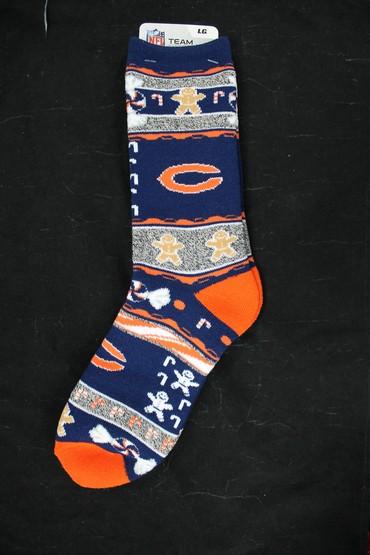 Chicago Bears Ugly Xmas Socks